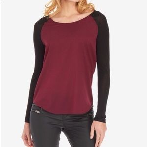 French Connection Color Block Top
